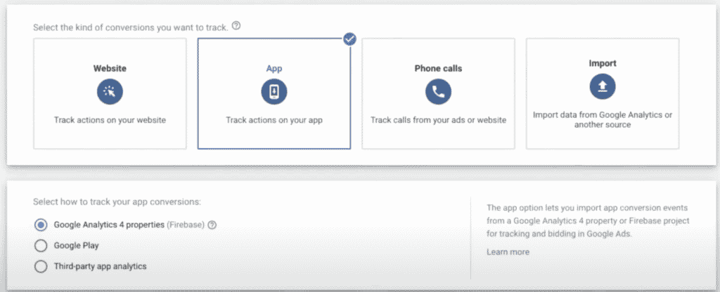 What Are Universal App Campaigns (UACs) And How To Setup The App Campaigns 4 setting track conversion for app campaings